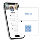 NFC Visitenkarte weiß - inkl. digitalen Profil mit QR-Code (Basic - neutral)