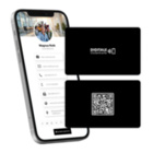 NFC Visitenkarte schwarz - inkl. digitalen Profil mit QR-Code (Basic - neutral)