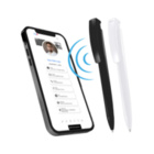 NFC Kugelschreiber schwarz oder weiß - inkl. digitalen Profil und individuellem Logo