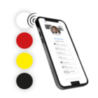 NFC-Sticker / Aufkleber aus PVC – rund - 1-farbig - individuellen Link für die NFC Codierung