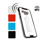 NFC-Sticker / Aufkleber 19x19mm aus PET – quadratisch - 1-farbig, inkl. digitalen Profil