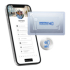 NFC Visitenkarte transparent - inkl. digitalen Profil (Bundle: Karte + Sticker)