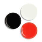 Runder Doming 3D NFC-Aufkleber - 1-farbig (optional mit Kodierung)