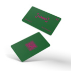 NFC Visitenkarte dunkelgrün matt - personalisierbar inkl. digitalen Profil mit QR-Code und Logo
