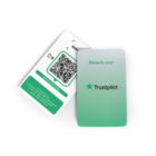 Trustpilot NFC Karte - mit LOGO - PVC matt - 85,6 x 54 mm - Hochformat
