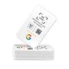 Google Bewertung NFC Karte - mit LOGO - PVC - 85,6 x 54 mm - Hochformat