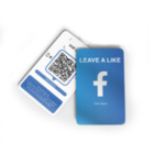Facebook NFC Karte - mit LOGO - PVC glänzend - 85,6 x 54 mm - Hochformat
