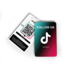 TikTok NFC Karte - mit LOGO - PVC matt - 85,6 x 54 mm - Hochformat
