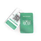 TripAdvisor NFC Karte - mit LOGO - PVC glänzend - 85,6 x 54 mm - Hochformat