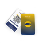 Kununu NFC Karte - mit LOGO - PVC glänzend - 85,6 x 54 mm - Hochformat