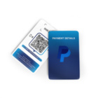 Paypal NFC Karte - mit LOGO - PVC matt - 85,6 x 54 mm - Hochformat