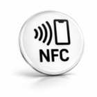 NFC Sticker Epoxy - On-Metal - ø 30 mm - weiß rund (optional mit Kodierung)