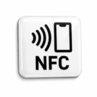 NFC Sticker Epoxy - On-Metal - 30 x 30 mm - weiß quadratisch (optional mit Kodierung)