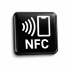 NFC Sticker Epoxy - On-Metal - 30 x 30 mm - schwarz quadratisch (optional mit Kodierung)