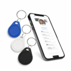 NFC Anhänger ABS schwarz, weiß oder blau - unbedruckt - indiv. Link für die NFC Codierung