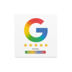 Google NFC Schild - mit LOGO - PVC matt - 93 x 93 mm