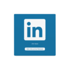 LinkedIn NFC Schild - mit LOGO - PVC matt - 93 x 93 mm