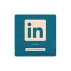 LinkedIn NFC Schild - mit LOGO - Bambus Holz - 93 x 93 mm