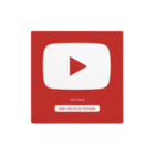 YouTube NFC Schild - mit LOGO - PVC matt - 93 x 93 mm