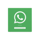 WhatsApp NFC Schild - mit LOGO - PVC matt - 93 x 93 mm