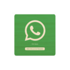 WhatsApp NFC Schild - mit LOGO - Bambus Holz - 93 x 93 mm