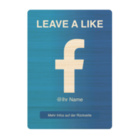 Facebook NFC Aufsteller - mit LOGO - Bambus Holz - A6 (105 x 148 mm)