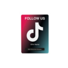 TikTok NFC Aufsteller - mit LOGO - PVC glänzend - A6 (105 x 148 mm)