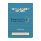 BankingCheck NFC Aufsteller - mit LOGO - Bambus Holz - A6 (105 x 148 mm)