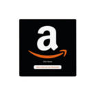 Amazon NFC Schild - mit LOGO - PVC matt - 93 x 93 mm