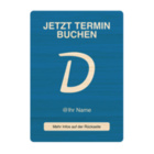 Doctolib NFC Aufsteller - mit LOGO - Bambus Holz - A6 (105 x 148 mm)