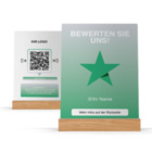 Trustpilot NFC Aufsteller - mit LOGO - PVC glänzend - A6 (105 x 148 mm)