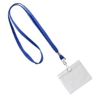 Kartenhülle mit Lanyard im Querformat für Karten 86 x 54 mm | farbig