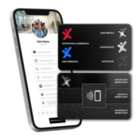 Metallkarten - NFC Mattschwarz Visitenkarten mit NTAG213