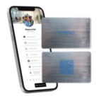 NFC Visitenkarte Metall - inkl. digitalen Profil mit QR-Code (Basic - neutral)