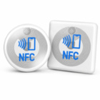 NFC Multi-Link Sticker Epoxy - On-Metal - transparent - mit Daten Upload