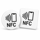 NFC Multi-Link Sticker Epoxy - On-Metal - weiß - mit Daten Upload