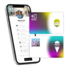 NFC Visitenkarte weiß - personalisierbar inkl. digitalen Profil mit Wunschdesign