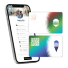 NFC Visitenkarte farbig - personalisierbar inkl. digitalen Profil mit Wunschdesign